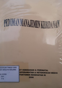 Pedoman Manajemen Kebidanan