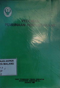 Pedoman Pembinaan Perpustakaan