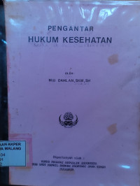 Pengantar Hukum Kesehatan