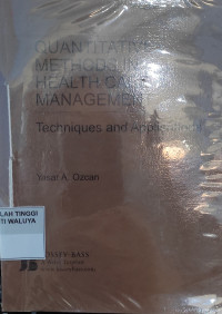 Quantitative Methods in Health Care Management