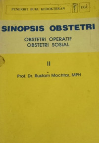 Sinopsis Obstetri: Obstetri Operatif dan Obstetri Sosial