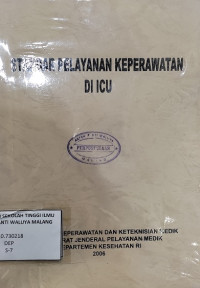 Standar Pelayanan Keperawatan di ICU