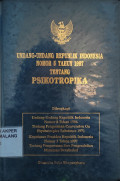 Undang-Undang Republik Indonesia Nomor 5 Tahun 1997 tentang Psikotropika