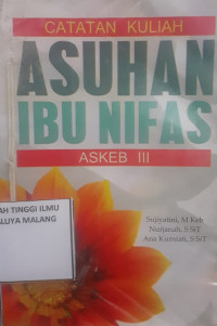 Asuhan Ibu Nifas: Askeb III