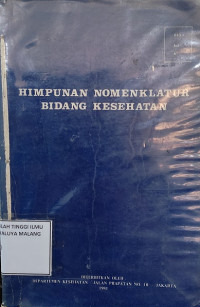 Himpunan Nomenklatur Bidang Kesehatan