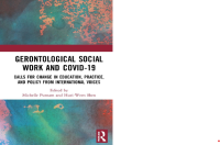 Gerontological Social Work and Covid-19