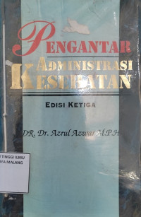 Pengantar Administrasi Kesehatan