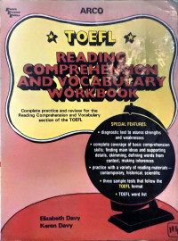 Image of TOEFL Reading Comprehension and Vacabulary Workbook